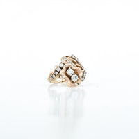 0.87 CTW Diamond Ring in 14K Yellow Gold