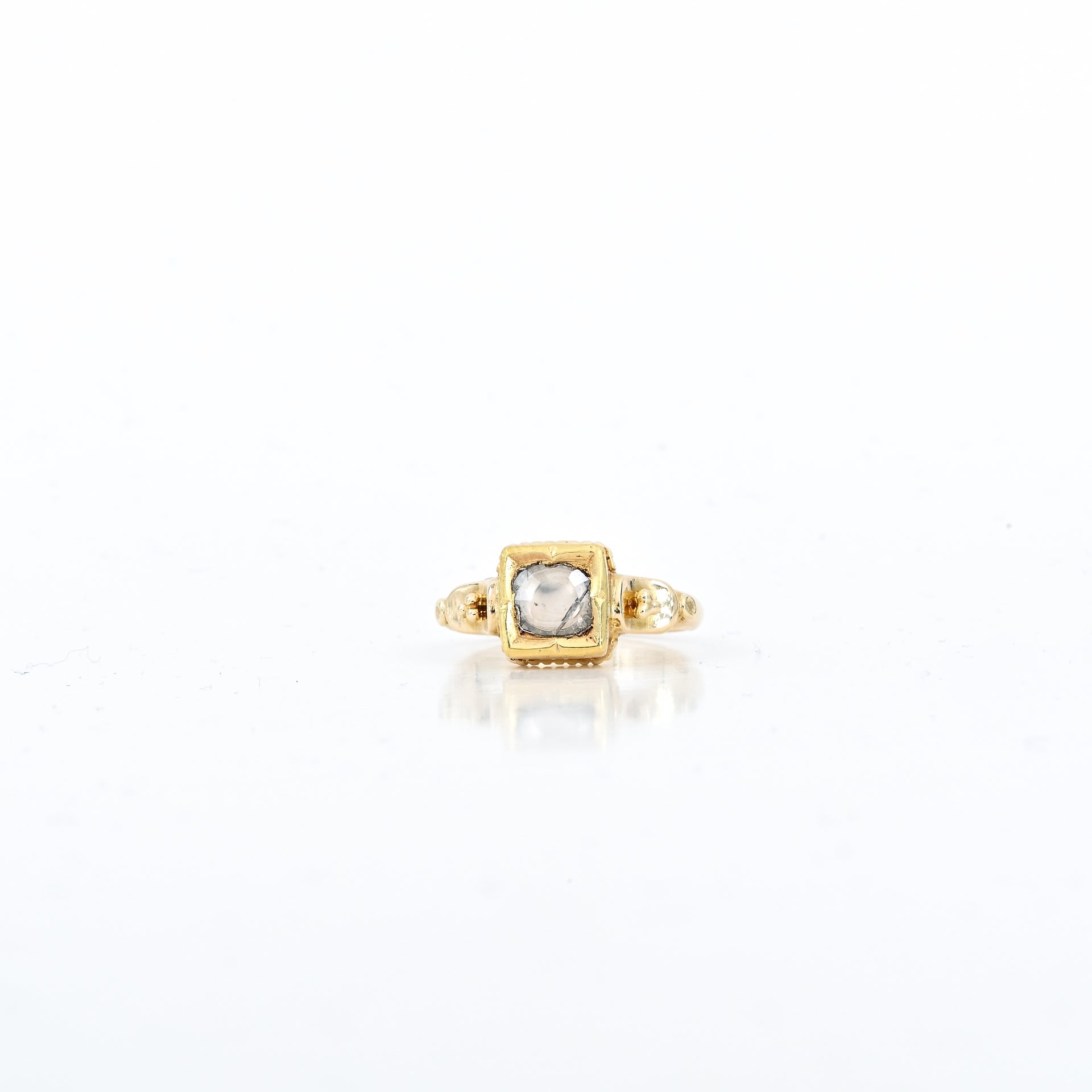 0.33 CT Natural Diamond Ring in 14K Yellow Gold