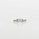 0.92 CT Round Diamond Two-Tone Ring in 18K Gold