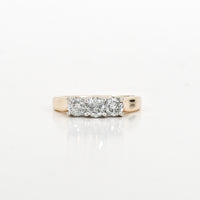 0.86 CTW Natural Diamond Two-Tone Ring in 14K Gold
