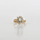0.30 CT Round Center Diamond Ring in 18K Yellow Gold