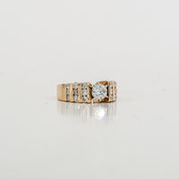 0.50 CTW Natural Diamond Ring in 14K Yellow Gold