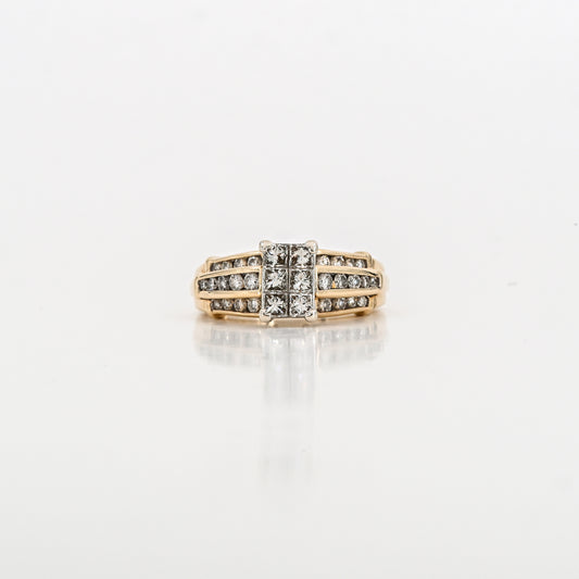 0.54 CT Diamond Ring in 14K Yellow Gold