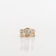0.35 CT Diamond Cluster Center Ring in 14K Yellow Gold