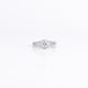 0.51 CT Round Center Diamond Ring in 14K White Gold
