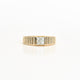 4 Princess-Cut Invisible-Set Diamond Ring in 10K Yellow Gold