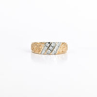 0.27 CT Natural Diamond Triple Ring in 10K Yellow Gold
