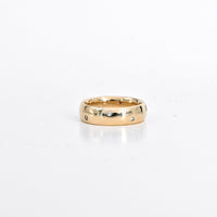 0.18 CTW Flush-Set Diamond Ring in 14K Yellow Gold