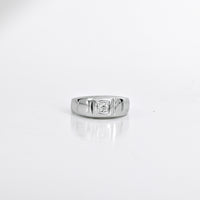 0.20 CTW Solitaire Diamond Ring in 14K White Gold – Size 11