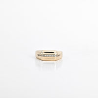 0.32 CTW Natural Diamond Row Ring in 14K Yellow Gold