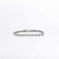 6.67 CTW Natural Diamond Tennis Bracelet in 14K White Gold
