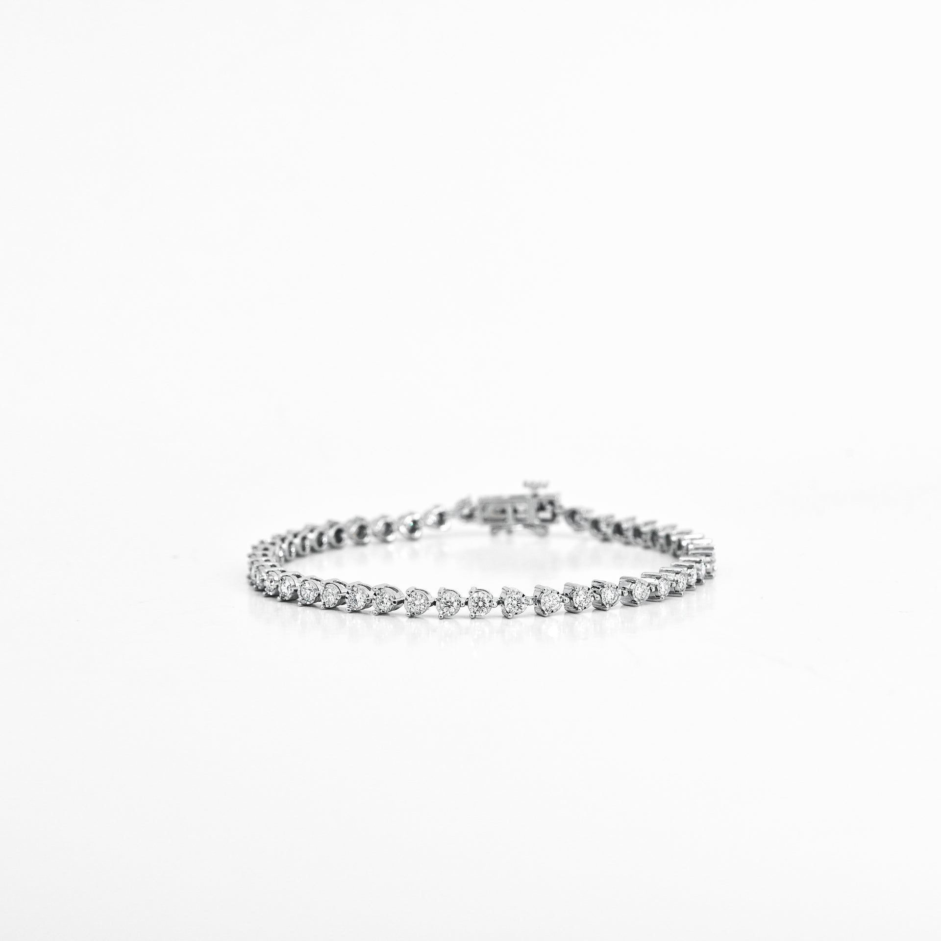 2.02 CTW Diamond Tennis Bracelet in 10K White Gold