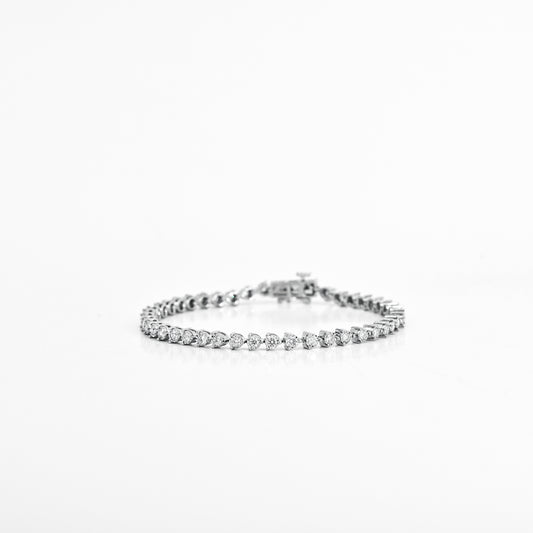 2.02 CTW Diamond Tennis Bracelet in 10K White Gold