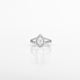 1.02 CT Pear-Shaped Lab-Grown Diamond Ring in 14K White Gold