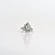 1.19 CTW Natural Diamond Ring in 18K White Gold – 0.56 CT SI1 Center