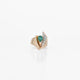 0.77 CT Natural Emerald Ring in 14K Yellow Gold
