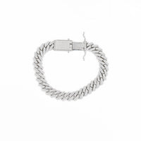 10.2mm Miami Cuban Link Bracelet in 925 Sterling Silver – 8"