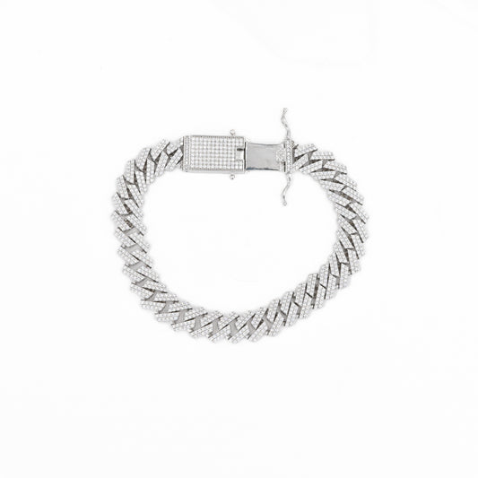 10.2mm Miami Cuban Link Bracelet in 925 Sterling Silver – 8"