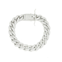 11.7mm Miami Cuban Link Bracelet in 925 Sterling Silver – 8"