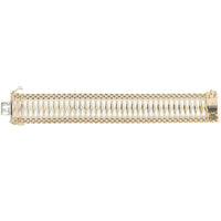14K Yellow Gold Fancy Link Bracelet – 7"