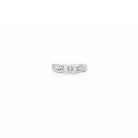 1.00 CT Natural Diamond Ring in 14K White Gold