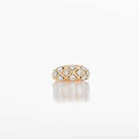 0.85 CTW Natural Diamond Ring in 18K Yellow Gold