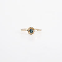 0.25 CT Natural Sapphire Ring in 14K Yellow Gold