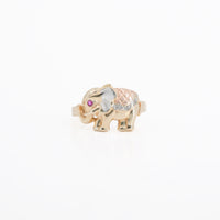 2.7mm Tri-Tone Elephant Ring in 14K Gold – 4.85g
