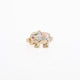 2.7mm Tri-Tone Elephant Ring in 14K Gold – 4.85g