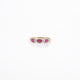 0.57 CTW Natural Ruby Three-Stone Ring in 14K Yellow Gold – Marquise Cut