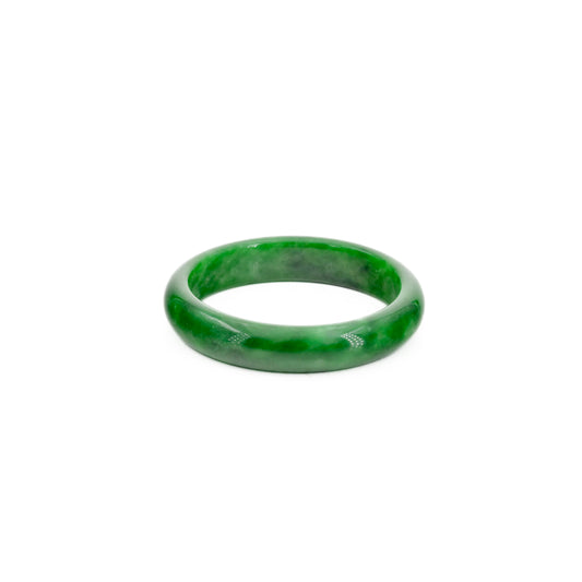 58.3mm Dark Green Jade Bangle – 14mm Wide