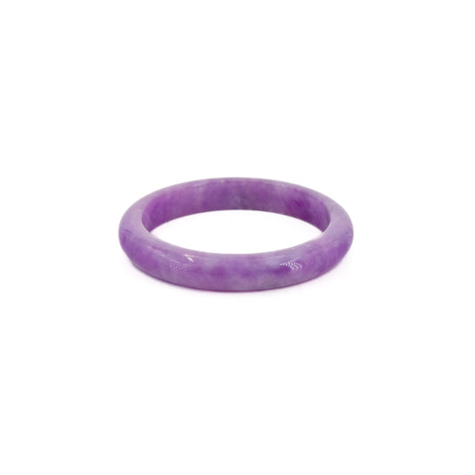 58.7mm Light Purple Jade Bangle – 11mm Wide
