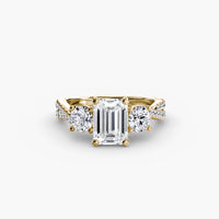 Three-Stone with Pavé Band 2