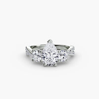 Three-Stone with Pavé Band 2