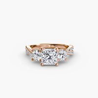 Three-Stone with Pavé Band 2