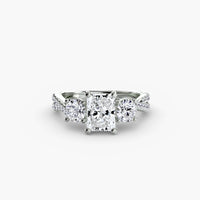 Three-Stone with Pavé Band 2