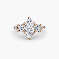 Three-Stone with Pavé Band 3