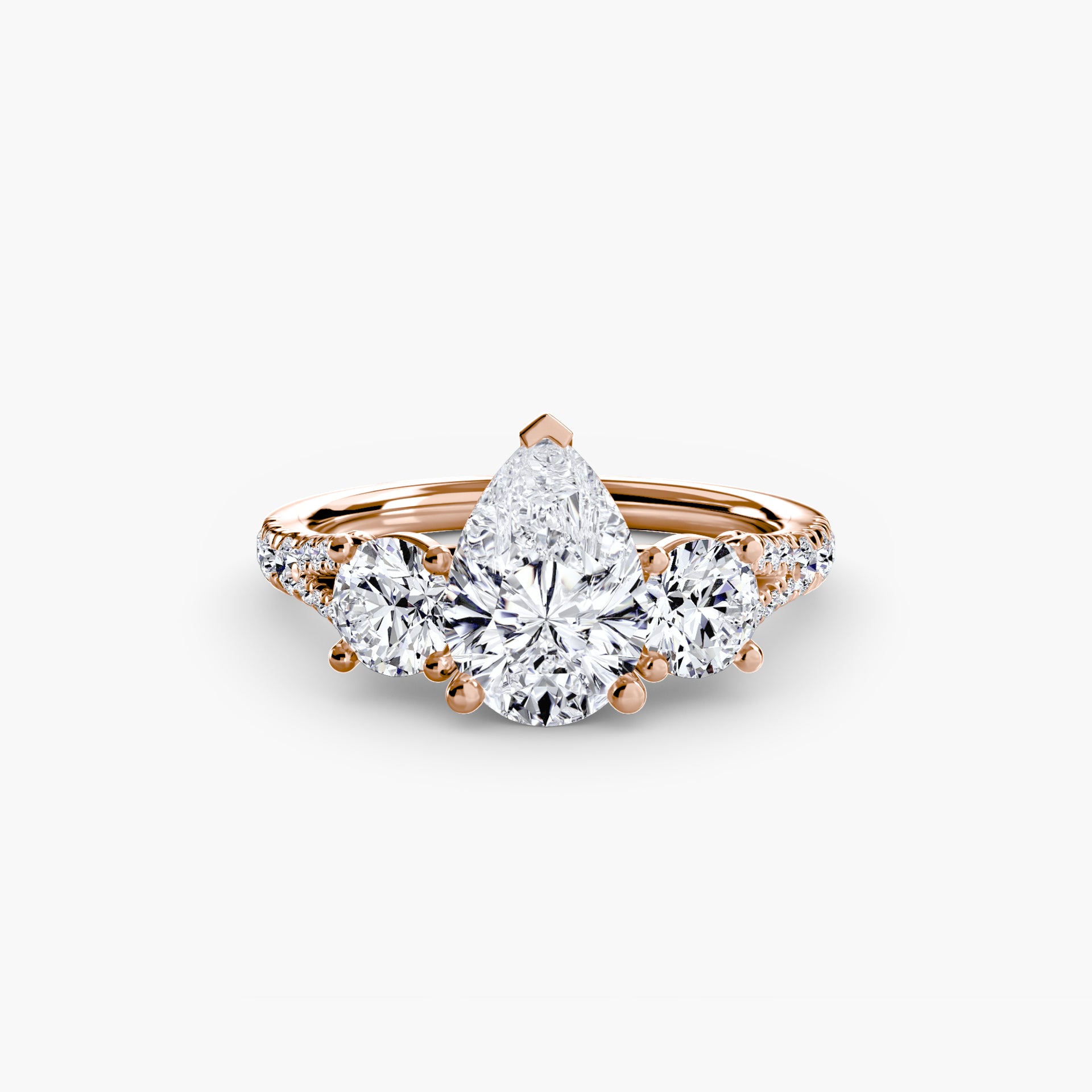 Three-Stone with Pavé Band 3