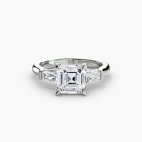 Three-Stone Ring (Baguette Side Stones)