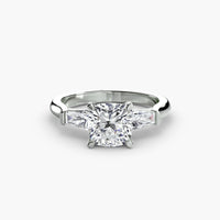 Three-Stone Ring (Baguette Side Stones)