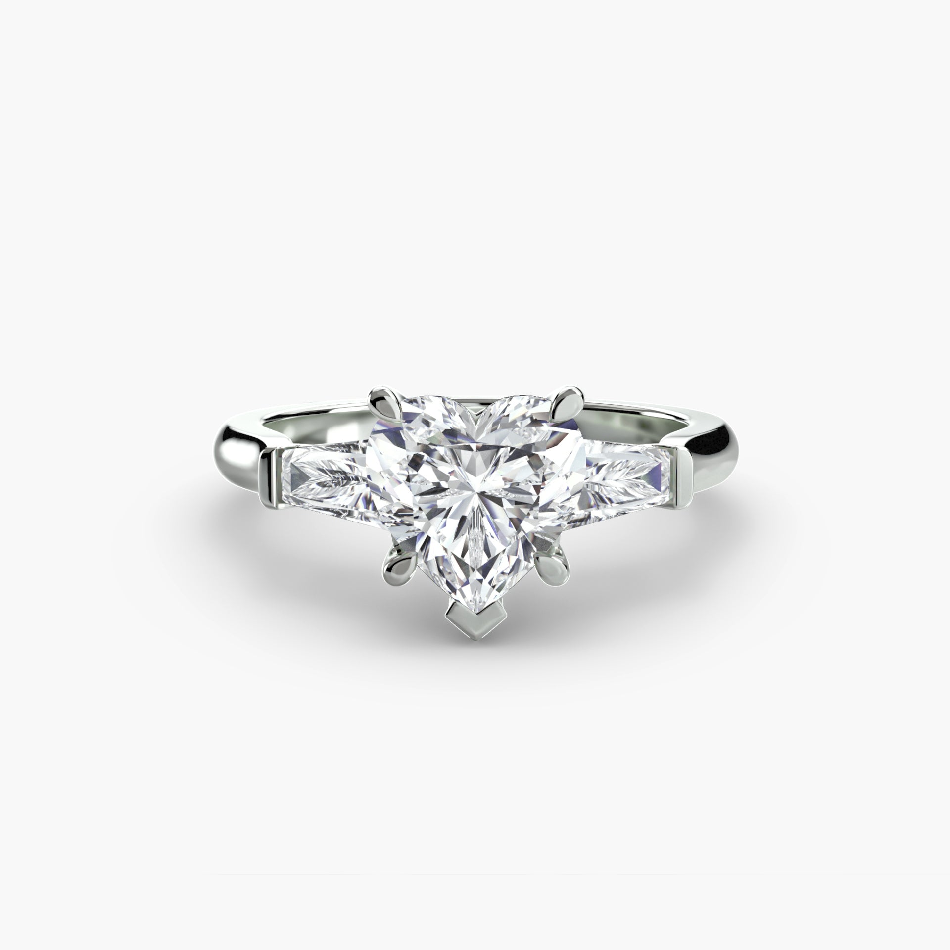 Three-Stone Ring (Baguette Side Stones)