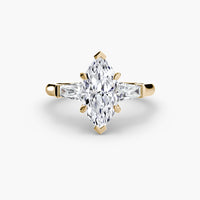 Three-Stone Ring (Baguette Side Stones)