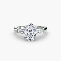 Three-Stone Ring (Baguette Side Stones)