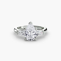 Three-Stone Ring (Baguette Side Stones)