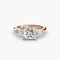 Three-Stone Ring (Baguette Side Stones)