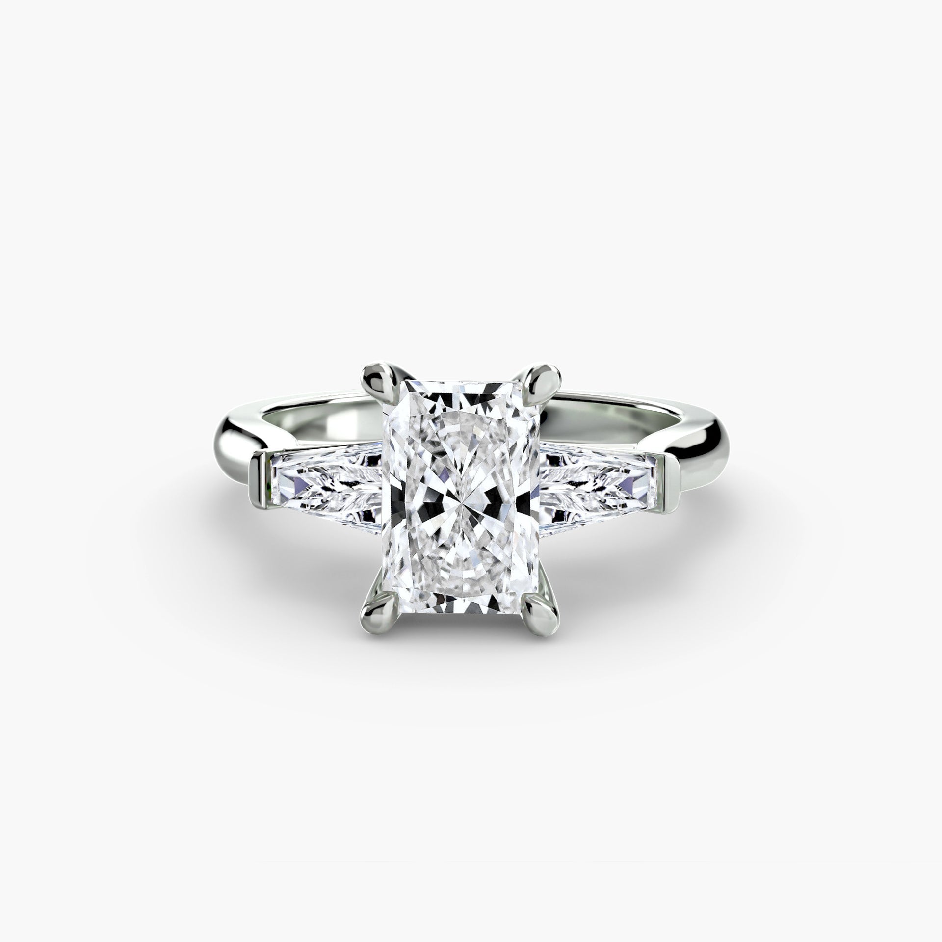 Three-Stone Ring (Baguette Side Stones) 2
