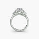 Three-Stone Ring with Halo 2