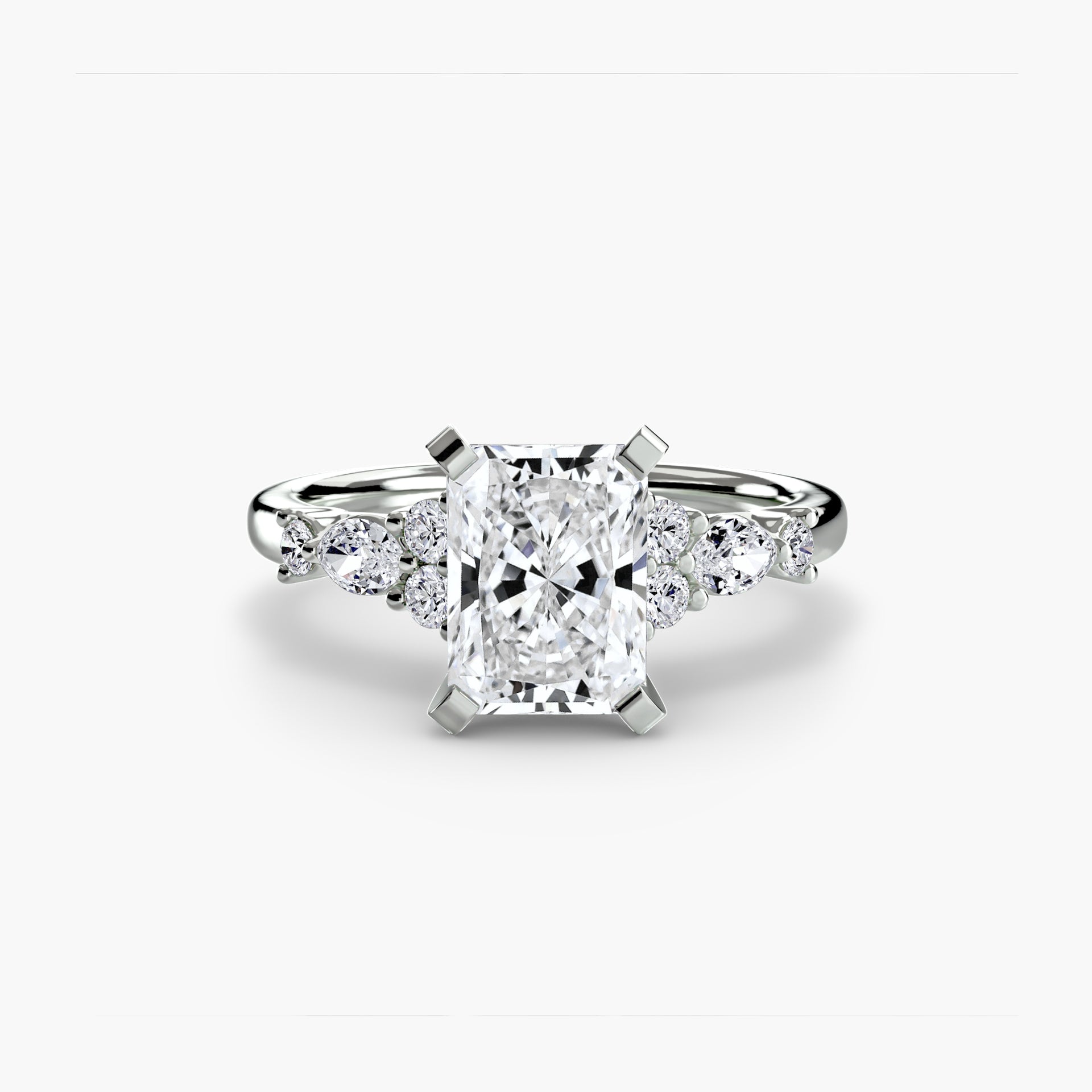 The Floral Accent Solitaire