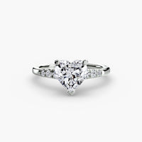 Solitaire with Shoulder Accents