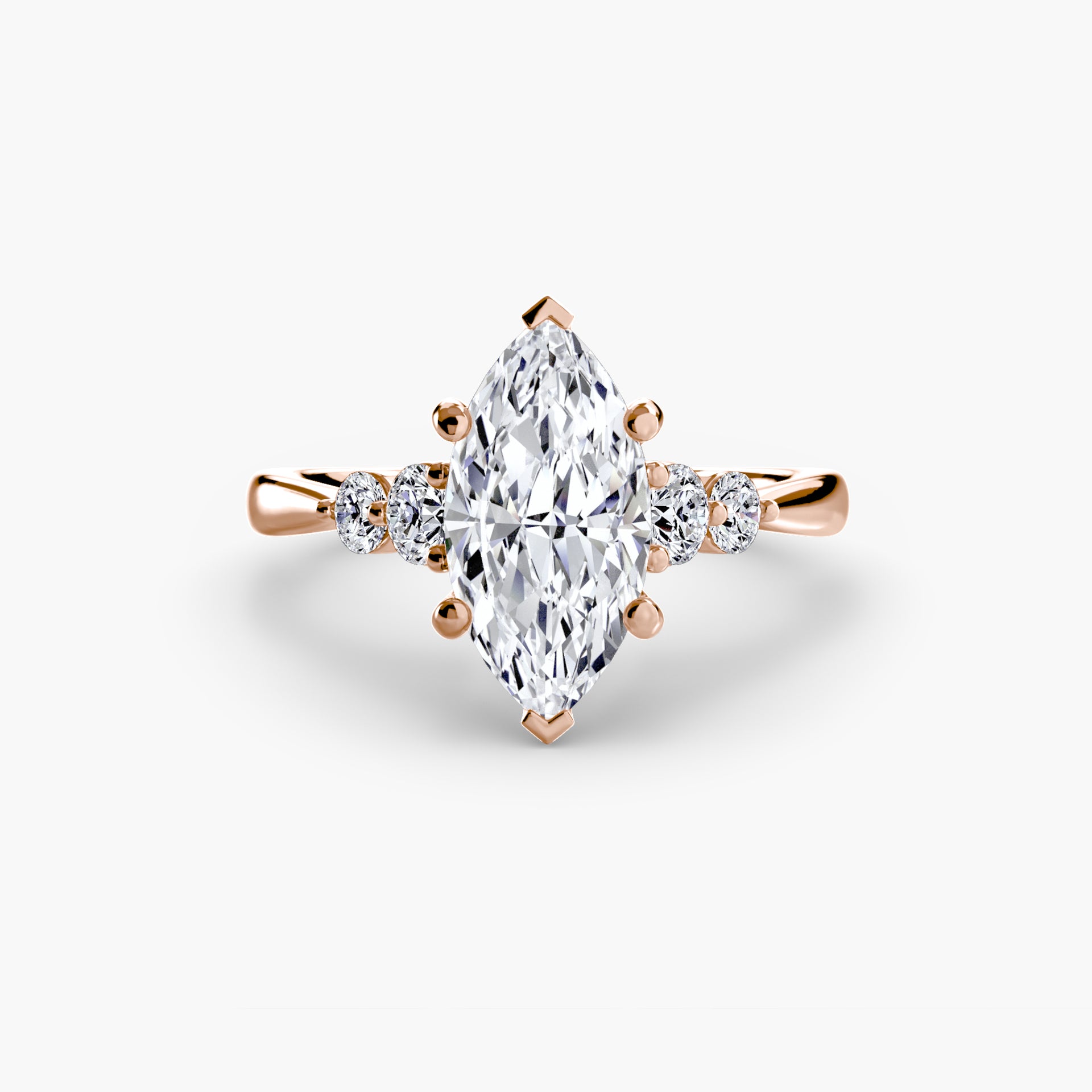 Solitaire with Shoulder Accents 2
